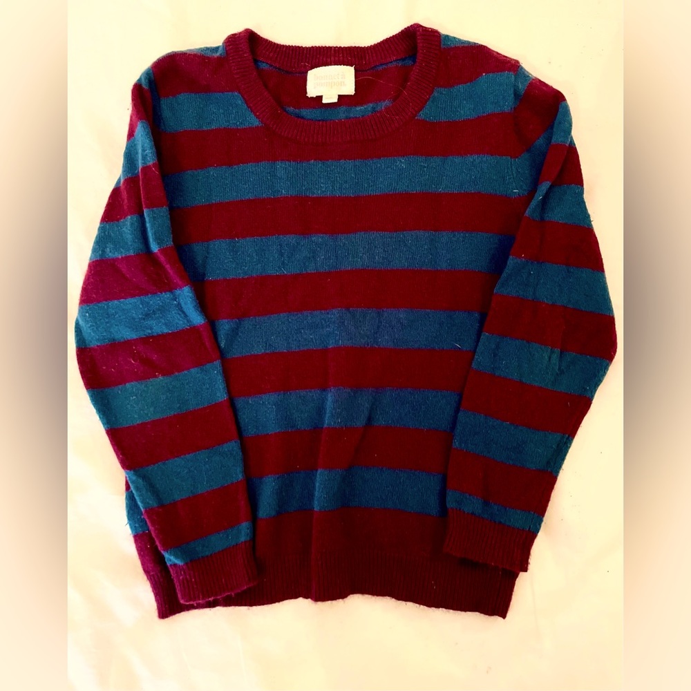 Bonnet a pompon wool/cashmere sweater